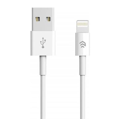 Devia Smart, Lightningkabel (2,1A), 1m, Vit