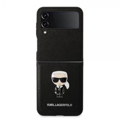 Karl Lagerfeld Samsung Galaxy Z Flip 4 Skal Saffiano Iconic Karl Svart