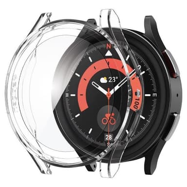 Spigen Samsung Galaxy Watch 5 Pro 45mm Skal Thin Fit Glass Crystal Clear