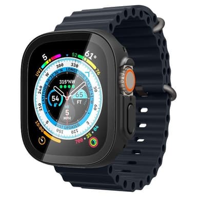 Spigen Apple Watch Ultra Skal med Skärmskydd Thin Fit 360 Svart