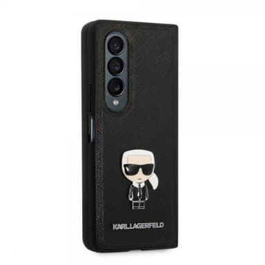 Karl Lagerfeld Samsung Galaxy Z Fold 4 Skal Saffiano Iconic Karl Svart