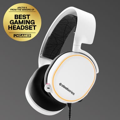 SteelSeries Arctis 5 2019 edition gaming headset (vit)
