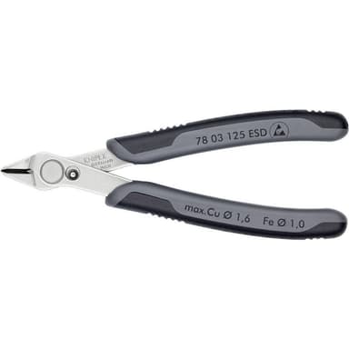 ESD Tång för kretskort utan facett 125 mm Knipex