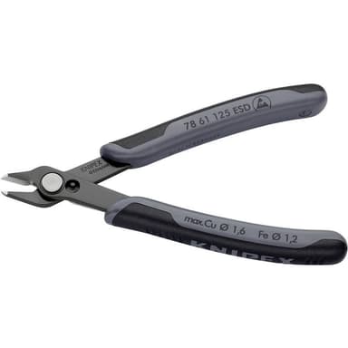 ESD Tång för kretskort utan facett 125 mm Knipex