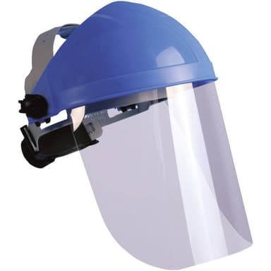 Skyddsvisir L+D 2669 Blå, Transparent DIN EN 166
