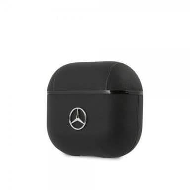 Mercedes Benz AirPods 3 Skal Metal Logo Svart