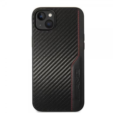 AMG iPhone 14 Plus Skal Carbon Effect Stamped Logo Svart