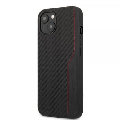 AMG iPhone 14 Skal Carbon Effect Stamped Logo Svart