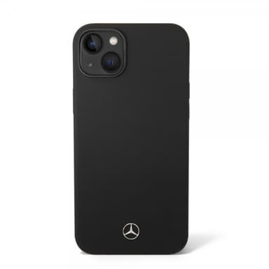 Mercedes Benz iPhone 14 Plus Skal Liquid Silicone Svart
