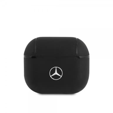 Mercedes Benz AirPods 3 Skal Metal Logo Svart