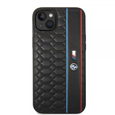 BMW iPhone 14 Skal Hexagonal Pattern Svart