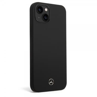 Mercedes Benz iPhone 14 Plus Skal Liquid Silicone Svart