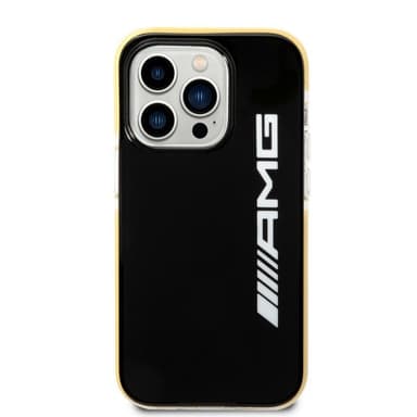 AMG iPhone 14 Pro Skal med Logo Svart Gul