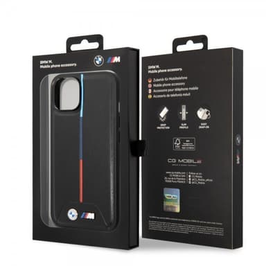 BMW iPhone 14 Skal Quilted Svart