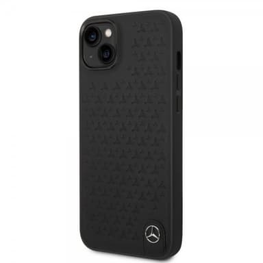 Mercedes Benz iPhone 14 Plus Skal Star Pattern Svart