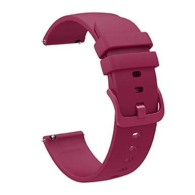 SKALO Silikonarmband till Samsung Watch Active2 44mm - Vinröd