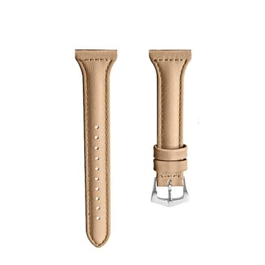 SKALO Läderarmband till Withings ScanWatch 38mm - Beige