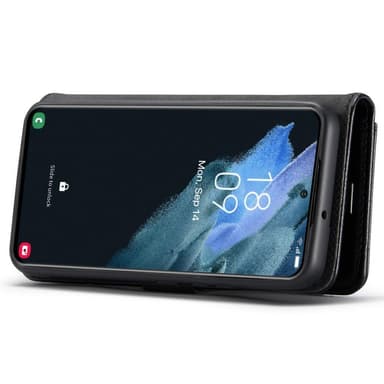 DG MING Samsung S22 2-i-1 Magnet Plånboksfodral - Svart