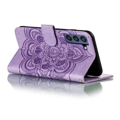 SKALO Samsung S21 FE Mandala Plånboksfodral - Lila