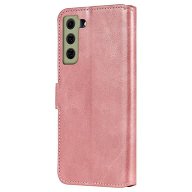 SKALO Samsung S21 FE Klassiskt Plånboksfodral - Roséguld