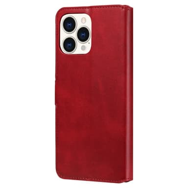 SKALO iPhone 13 Pro Max Klassiskt Plånboksfodral - Röd