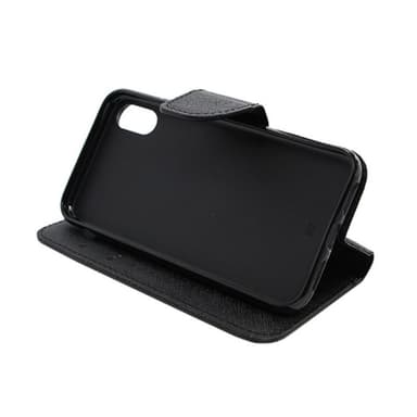 Plånboksfodral Fancy iPhone Xs Max - Svart - Svart