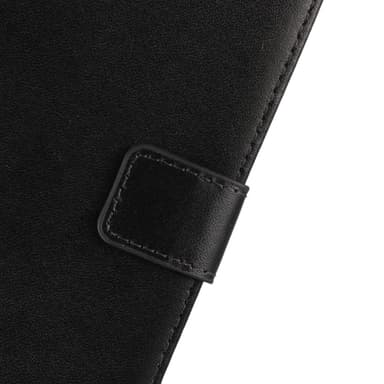 Plånboksfodral Äkta Skinn Samsung J5 2017 - Svart
