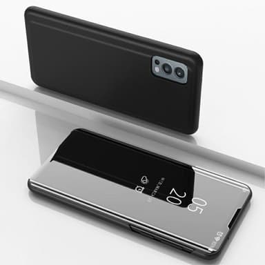 SKALO OnePlus Nord 2 Clear View Spegel fodral - Svart