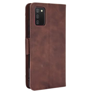 SKALO Samsung A02s / A03s 6-FACK Plånboksfodral - Brun