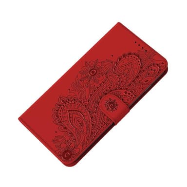 SKALO iPhone 13 Pro Max Mandala Plånboksfodral - Röd