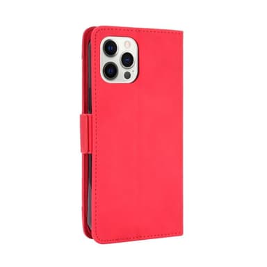 SKALO iPhone 13 Pro Max 6-FACK Plånboksfodral - Röd