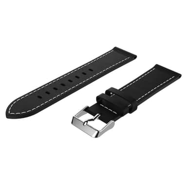 SKALO Läderarmband till Garmin Vivomove HR - Svart
