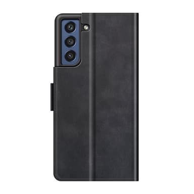 SKALO Samsung S21 FE Premium Plånboksfodral - Svart