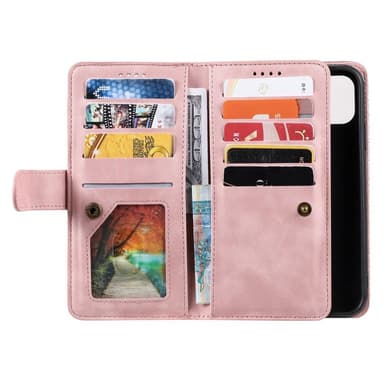 SKALO Samsung A22 5G Big Wallet Mocka Plånboksfodral - Rosa