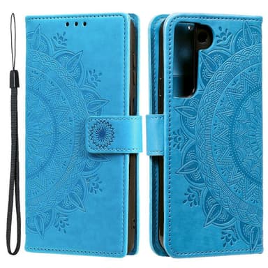 SKALO Samsung S22+ Mandala Plånboksfodral - Blå
