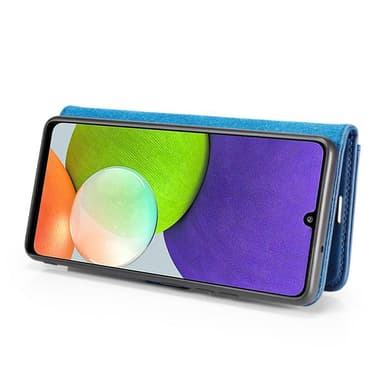 DG MING Samsung A22 4G 2-i-1 Magnet Plånboksfodral - Blå