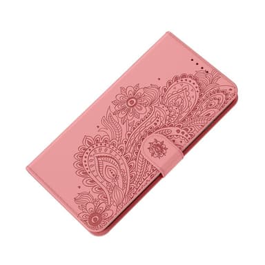 SKALO iPhone 13 Pro Max Mandala Plånboksfodral - Ljusrosa