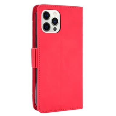 SKALO iPhone 13 Pro 6-FACK Plånboksfodral - Röd