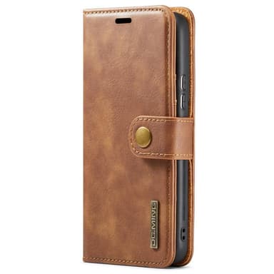 DG MING Samsung S22 2-i-1 Magnet Plånboksfodral - Brun