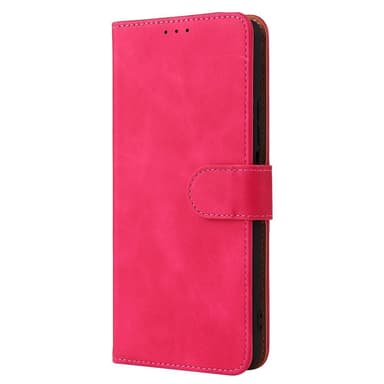 SKALO Xiaomi 11T/11T Pro Matt PU-Läder Plånboksfodral - Cerise