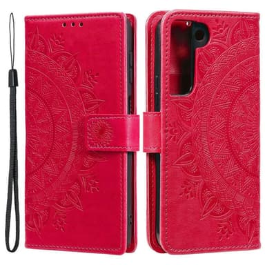 SKALO Samsung S22+ Mandala Plånboksfodral - Cerise