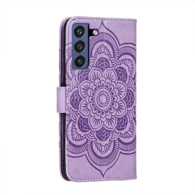 SKALO Samsung S21 FE Mandala Plånboksfodral - Lila
