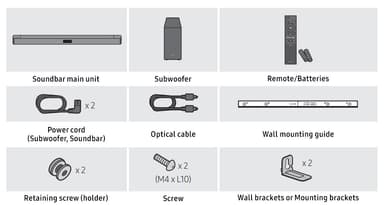 Samsung HW-B460 soundbar med subwoofer