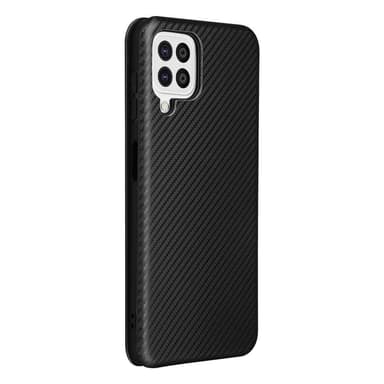 SKALO Samsung A22 4G Carbon Fiber Plånboksfodral - Svart