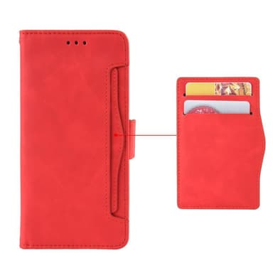 SKALO Xiaomi Mi 11 Lite 6-FACK Plånboksfodral - Röd