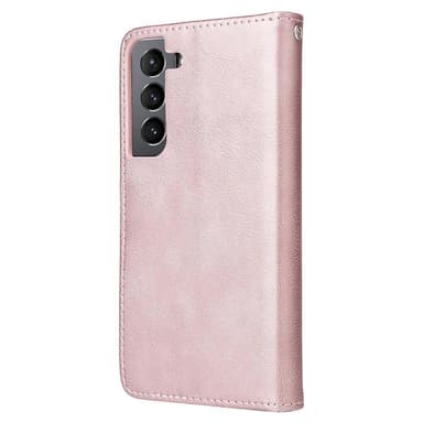 SKALO Samsung S22 Magnetskal/plånbok ""2 i 1"" - Roséguld
