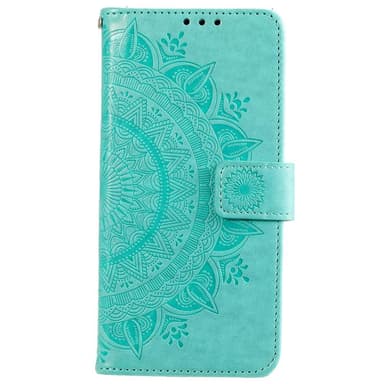 SKALO Moto G31 / G41 Mandala Plånboksfodral - Turkos