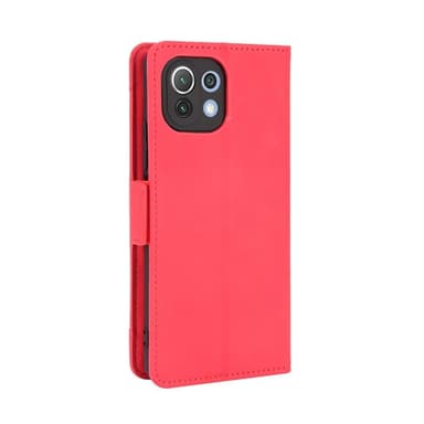 SKALO Xiaomi Mi 11 Lite 6-FACK Plånboksfodral - Röd