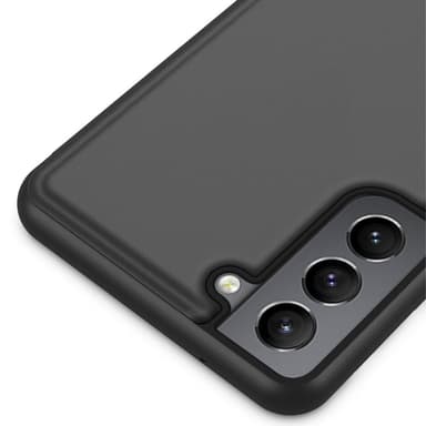 SKALO Samsung S22 Clear View Spegel fodral - Blå