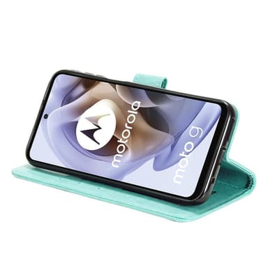 SKALO Moto G31 / G41 Mandala Plånboksfodral - Turkos